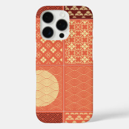Wagara Mix Patchwork patroon iPhone 16 Pro Hoesje