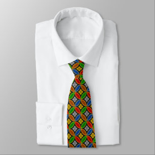 Wagara - Shippo Multi Kleur Stropdas