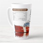 WAGB 83 Mackinaw rouge info latte mug (Angle gauche)