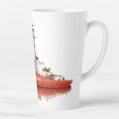 WAGB 83 Mackinaw rouge info latte mug (Droite)