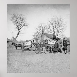 Wagens en camera van Sam A Cooley Photograaf Poster