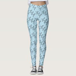 Wagging Dog Tails Lichtblauwe Leggings