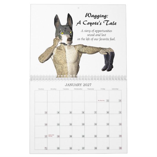 Wagging: Een Coyote-schildpad Kalender (Jan 2027)