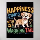 Wagging Tail Happiness Begint Poster (Voorkant)