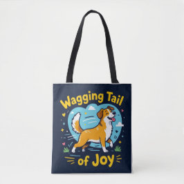 Wagging Tail of Joy Happy Dog Lover's Cute Pet Tot Draagtas