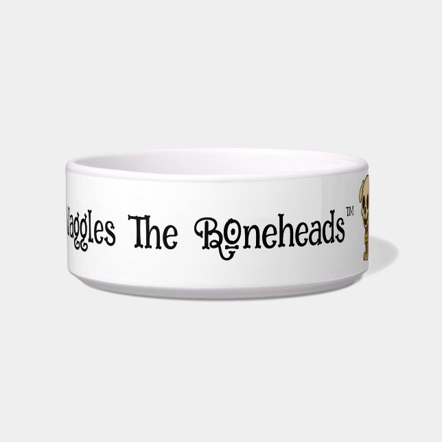 Waggles "The Boneheads" Voerbakje (Voorkant)