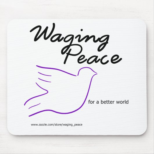 Waging Peace Dove mousepad Muismat (Voorkant)