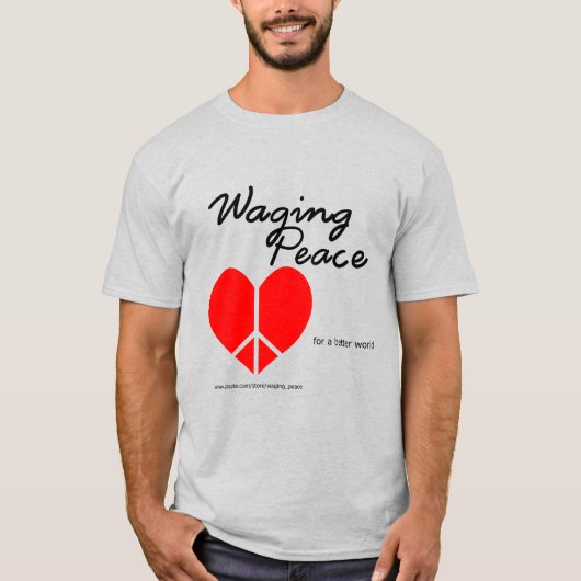 Waging Peace Heart T-shirt (Voorkant)