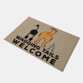 Wagingstaarten Welkom deurmat (Schuin)