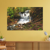Wagner Falls in Autumn Canvas Afdruk (Insitu (Woonkamer))
