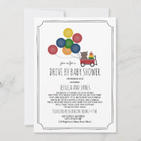 Wagon Beer ballonnen rijden op Baby shower neutraa