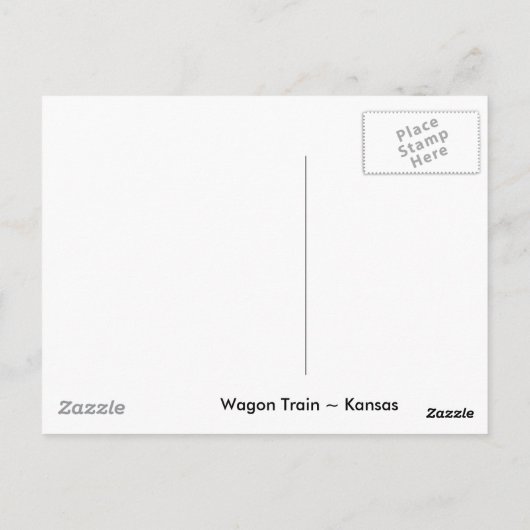 Wagon Briefkaart (Achterkant)