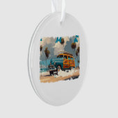 Wagon classique en bois (devant)