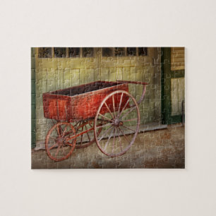 Wagon - Die oude rode wagen Legpuzzel