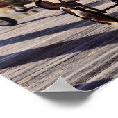  wagon- en tractordriewieler poster (Hoek)