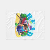 Wagon Kunst voor boek LEZEN Fleece Deken (Voorkant (Horizontaal))