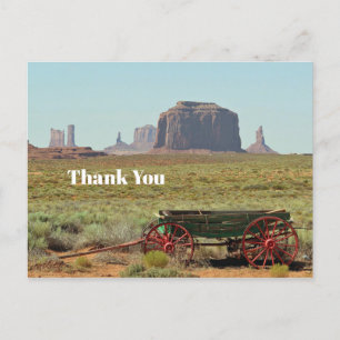  Wagon Monument Valley Foto bedankt Briefkaart