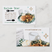 Wagon-restaurant, épicerie ou carte de visite (Devant / Derrière)