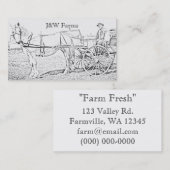 Wagon Ride Visitekaartje (Voorkant / Achterkant)