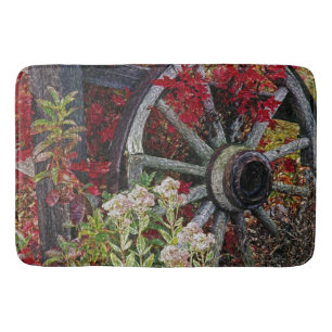 Wagon Wheel 1 Bath Mats Badmat