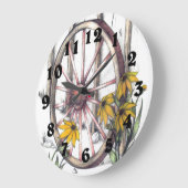 Wagon Wheel Clock Grote Klok (Hoek)