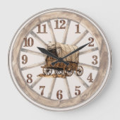 Wagon Wheel Couvert Wagon Wall Horloge 2 (Recto)