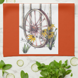 Wagon Wheel Dishtowel Theedoek