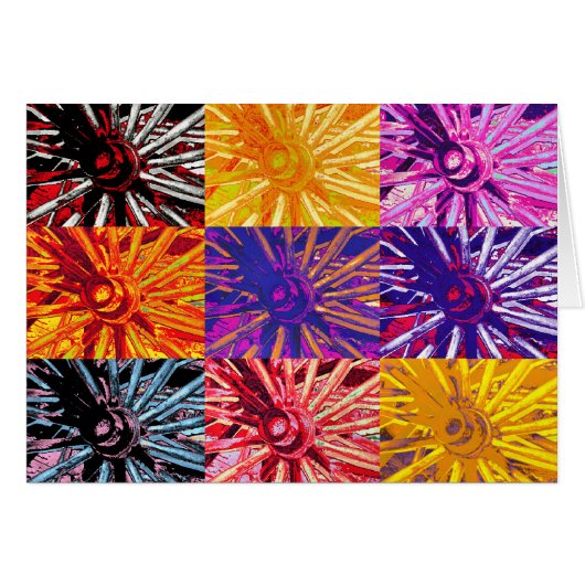 WAGON WHEEL GREETING CARTE (Devant horizontal)