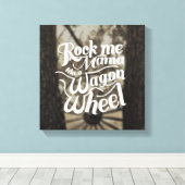 Wagon Wiel Canvas Afdruk (Insitu (Houten vloer))