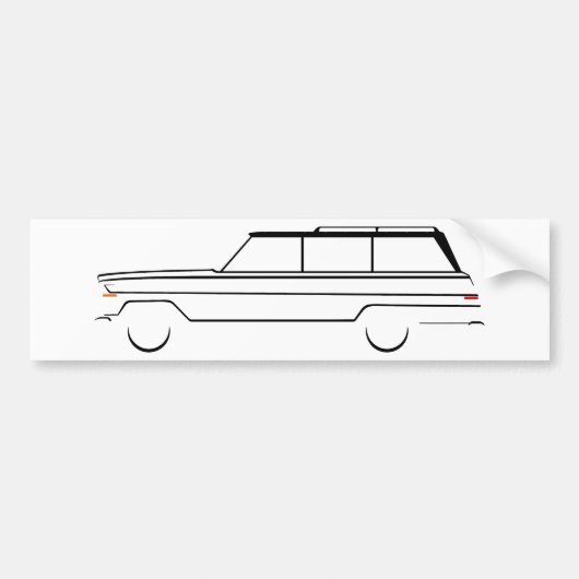 Wagoneer Bumpersticker (Voorkant)