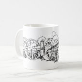 Wagons Tekening Mok (Voorkant links)