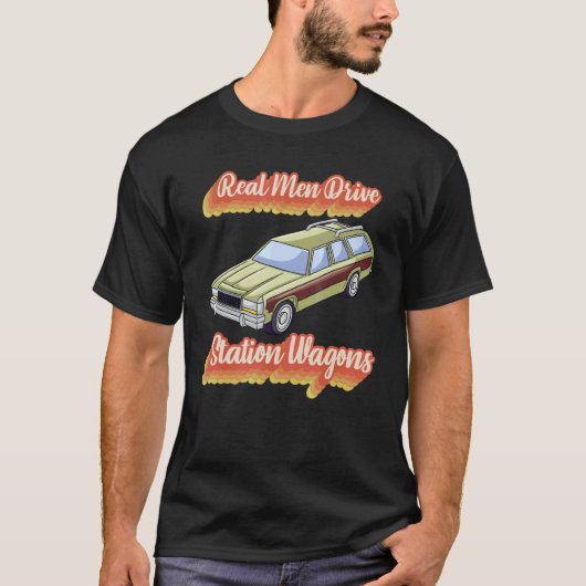 Wagons van het Real Mannen Station T-shirt (Voorkant)