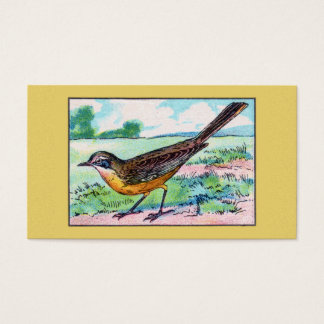  Wagtail Vogelprint Visitekaartje