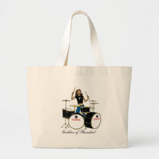 Waheela Drummer Girl Grote Tote Bag
