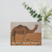 Wahiba Sands Desert briefkaart (Staand voorkant)
