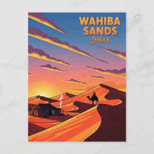 Wahiba Sands Oman Reizen Briefkaart