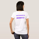 WAHINE - ÉQUIPE AWWWRITE - MANO - T-SHIRT BLANC (Dos entier)