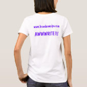 WAHINE - ÉQUIPE AWWWRITE - MANO - T-SHIRT BLANC (Dos)