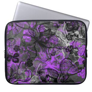 Wahine Lace Hawaiian Neopree Wetsuit Laptop Sleeve