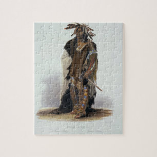 Wahk-Ta-Ge-Li, een Sioux Warrior, bord 8 van Volum Legpuzzel