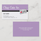 WAHM CARTES DE VISITE :: fait avec amour 4 (Devant / Derrière)