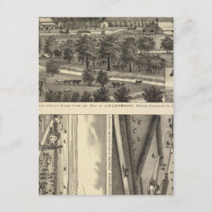 Wahoo Valley Boerderij, Nebraska Briefkaart