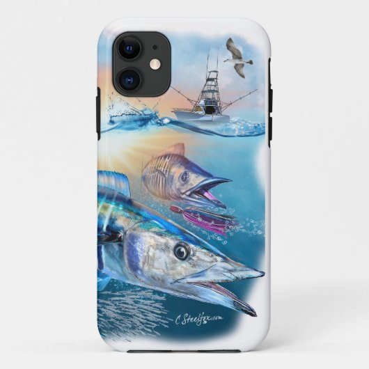 Wahoo vissen print op je telefoon Case-Mate iPhone case (Achterkant)