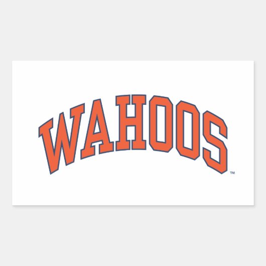 WAHOOS RECHTHOEKIGE STICKER (Voorkant)