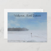 Wahpeton, North Dakota Sneeuw Briefkaart (Voorkant / Achterkant)