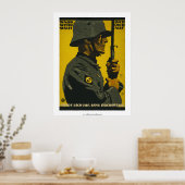 Wahr Dich - Duits Poster uit de Eerste Wereldoorlo (Keuken)