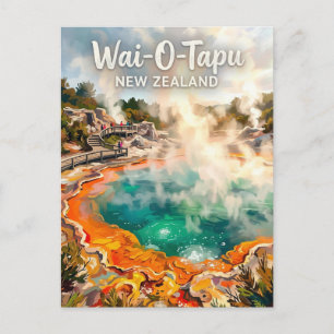 Wai-O-Tapu Champagne Pool Nieuw-Zeeland Briefkaart
