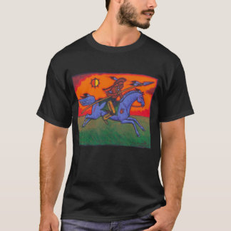 Waiakida: Ioway Warrior op Horseback T-shirt