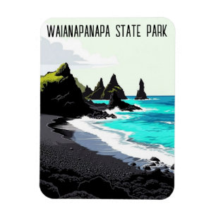 Waianapanapa State Park Maui Hawaii Reizen Magneet