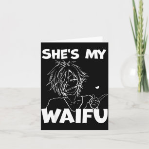 Waifu grappige anime bijpassend stel vriendje cade kaart